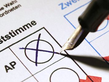 Ausschnitt eines Stimmzettels