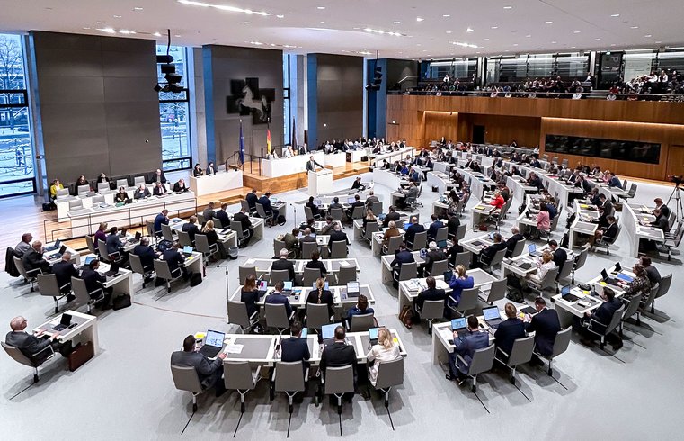 Abgeordnete im Plenarsaal