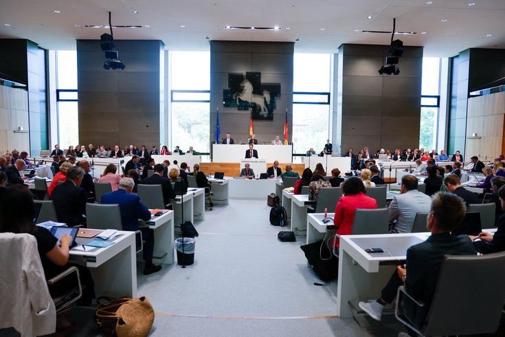 Das Plenum des Landtages